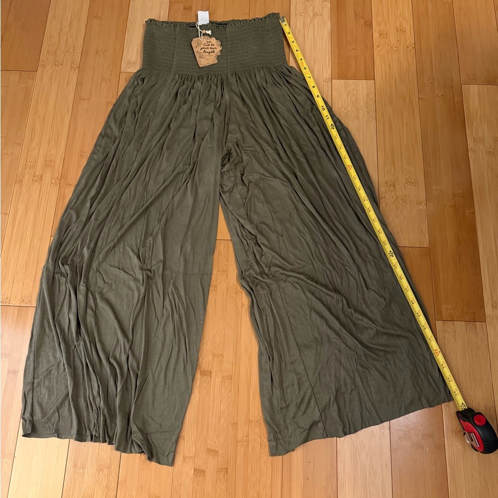 Natural Life Women’s Large Palazzo Pant Olive Green